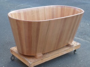 Oval Bath Tas Oak